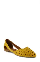 スプリングステップ レディース シューズ パンプス Spring Step Delorse Flat Yellow イエロー