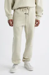 フィアオブゴッド メンズ ボトムス カジュアルパンツ ヴィンテージ スウェットパンツ フリース Fear of God Essentials Vintage Fleece Sweatpants Heather Stone ヘザー