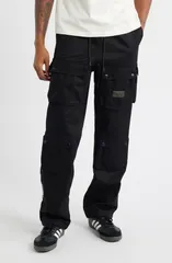 ビリオネアボーイズクラブ メンズ ボトムス カジュアルパンツ カーゴパンツ コットン Billionaire Boys ClubB Hemisphere Cotton Twill Cargo Pants Black ブラック