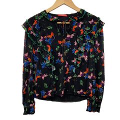 VIVIENNE TAM 長袖 パゴダ柄 シアーブラウス 40 - メルカリ