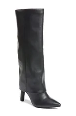 チャイニーズランドリー レディース シューズ ブーツ・レインブーツ Chinese Laundry Fave Foldover Shaft Pointed Toe Knee High Boot Blaのサムネイル