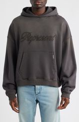 リプレゼント メンズ アウター パーカー・スウェット コットン ロゴ Represent Cotton Logo Appliqu Hoodie After Dark