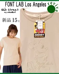 新品❤️ ディズニー×フォントラブ　刺繍半袖Tシャツ (36322)のサムネイル