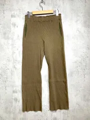 MACPHEE マカフィー トゥモローランド ウエストイージー リブ パンツ size36/カーキ ■■レディース