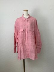maddie Vintage sheerpinkoversizedshirt - メルカリ