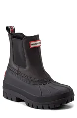 ハンター メンズ シューズ ブーツ・レインブーツ Hunter Suffolk Waterproof Insulated Boot Black Black ブラック