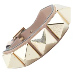 ヴァレンティノ ロックスタッズ ブレスレット ピンクベージュ ゴールド レザー レディース VALENTINO【1-0206780】のサムネイル