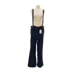 トレジュール TOUS LES JOURS Tre's cotton コーデュロイ パンツ サスペンダー付き 1サイズ ネイビー レディース F-M5229