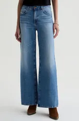 エージー レディース ボトムス デニムパンツ ワイドレッグ ジーンズ AG Saige Mid Rise Wide Leg Jeans American West