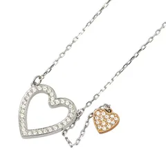 スワロフスキー ハート モチーフ ラインストーン ネックレス シルバー メタル レディース SWAROVSKI【1-0215566】