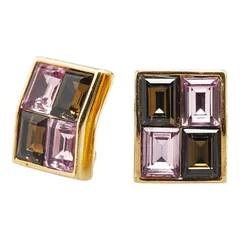 スワロフスキー イヤリング ゴールド パープル メッキ レディース SWAROVSKI【1-0215576】