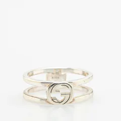 グッチ インターロッキングG オープンバンド リング 指輪 #9 SV925 シルバー レディース GUCCI【1-0218319】のサムネイル