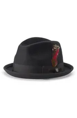 ブリクストン メンズ アクセサリー 帽子 ウール Brixton Gain Wool Fedora Black ブラック