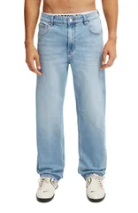 コットンオン メンズ ボトムス デニムパンツ Cotton Mens Loose Straight Jean River Blue ブルー