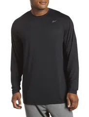 リーボック メンズ トップス シャツ Reebok Long Sleeve Base Layer Top Black ブラックのサムネイル