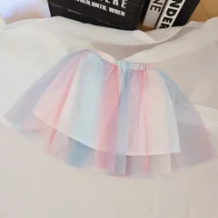 シシュノン　Si･Shu･Non　100サイズ　スカート　SKAPE　ラメ　レインボー　チュールのサムネイル