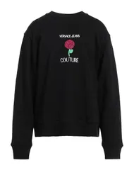 ヴェルサーチ メンズ アウター パーカー・スウェット VERSACE JEANS COUTURE スウェット Black ブラックのサムネイル