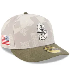 ニューエラ メンズ アクセサリー 帽子 Mens New Era Light BeigeOlive Seattle Mariners 2025 Armed Forces Day 59FIFTY Fitted Hat Light Beige ベージュ