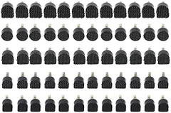 【在庫セール】[JUTOSU] 30ペア/ 60個 U型 靴底修理キット トップリフト 靴ヒール修理用釘 靴のヒント 修理キット 滑り止め ハイヒール用ヒールチップ 婦人ヒール用 靴屋用 修理 取り替え ネイル径3.0mm ブラック（9x9mm、10mm、9x