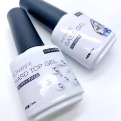 【人気商品】ジェルネイル ハード トップコート ベースコート 各15g ポリッシュ ノンワイプ ネイル トップジェル ベースジェル ネイル ノンワイプトップジェル ジェル nail ネイルジェル（ベース&ハードトップ 15g）のサムネイル
