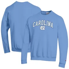 チャンピオン メンズ アウター パーカー・スウェット シャツ ロゴ ヒール MensChampion Carolina Blue North Carolina Tar Heels Arch Over Logo Pullover Sweatshirt Light