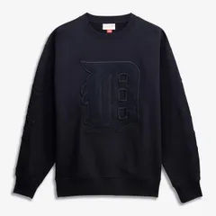 ミッチェルネス メンズ アウター パーカー・スウェット クルーネック シャツ フリース Mens Mitchell Ness Black Detroitigers Phantom Fleece Creのサムネイル