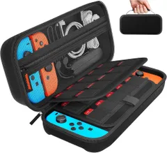 【平成29年】Switch/oled ケース スイッチ 保護カバー 収納バッグ 防塵 防汚 耐衝撃 ナイロン素材 全面保護型 消臭 大容量 ゲームカード24枚 旅行用 キャリングセット 小物収納可 持ち運び便利 Carrying Case for ニンテンドー