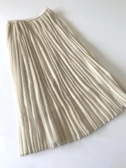 Spick & Span 19-060-200-4480-1-0 【2019S/S】 定価16500円 ナイルサテンプリーツ スカート size38/ベージュ ■◆ レディース