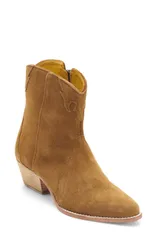 フリーピープル レディース シューズ ブーツ・レインブーツ Free People New Frontier Western Bootie Camel Suede キャメルのサムネイル