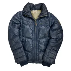 186004 現状品 DIESEL ディーゼル ダウンジャケット S ネイビー