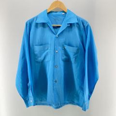 50s BudBerma ティファニーブルー レーヨンシャツ ギャバ ターコイズ