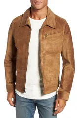 ショット ニューヨーク メンズ アウター ジャケット・ブルゾン Schott NYC Unlined Rough Out Oiled Cowhide Trucker Jacket Brown ブラウン