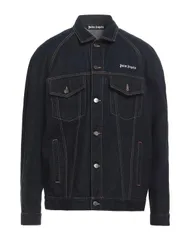 パーム・エンジェルス メンズ アウター ジャケット・ブルゾン PALM ANGELS デニムブルゾン Blue ブルーのサムネイル