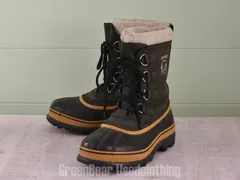 E644 レディース SOREL スノーブーツ 黒 24.5cm