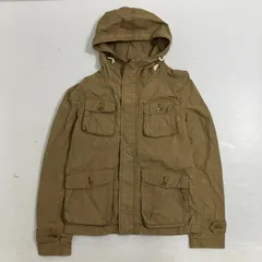 ◆ ABAHOUSE アバハウス ブルゾン ジップアップジャケット フ―ディー アウター ベージュ系 サイズ2 レディース 古着