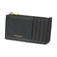 サンローラン / SAINT LAURENT　フラグメント カードケース / コイン カードホルダー　631992　レザー　ブラック 【中古】