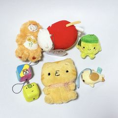 MR-02575 헤세이 레트로 봉제 장난감 산엑스 냥냥 냥코 마메 참깨 아프리카 개 다음 날 켈로리 이모티콘 냥코 마스코트