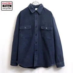 80s vintage シャモアクロス 長袖シャツ メンズ 表記Lサイズ