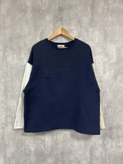 FREAK?S STORE フリークスストア 長袖 スウェット ワイド幅 カットソー sizeF/白ｘ紺 ◇■ メンズ