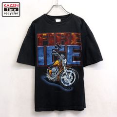90s USA製 vintage Murina バイカー モーターサイクル 半袖Ｔシャツ メンズ 表記XLサイズ