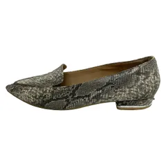 DIANA(ダイアナ) フラットシューズ 24 レディース - ダークグレー×黒×ライトグレー レザー