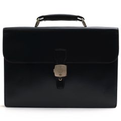 鍵2本付】GUCCI レザー ブリーフケース ビジネスバッグ 濃茶 - メルカリ