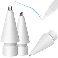 アップルペンシル 3個入り 交換用ペンApple Pencil 1/2/Pro世代用の交換用アップルペンシルiPad Pencil用の高感度交換用ペン先と正確なコントロールペン先 ペン先 アップルペンシル ペン