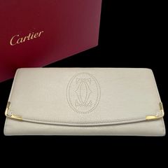最終日！最終価格 希少 カルティエ レザー クラッチバッグ パーティ