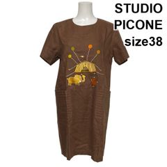 美品♡ピッコーネ デニムワンピース アルチビオ刺繍 半袖 インディゴ