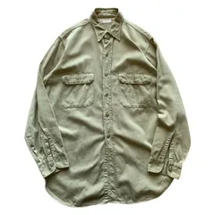 1950's HERCULES LS WORK SHIRT BEIGE マチ付き ヘラクレス ビンテージ ワークシャツのサムネイル