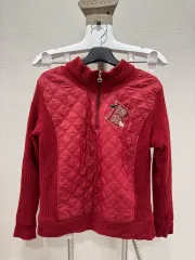 ブラック＆ホワイト レディース ニット ハーフジップ 2 サイズ