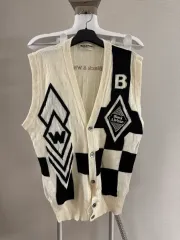 ブラック＆ホワイト ゴルフウェア ベスト ウール ベスト