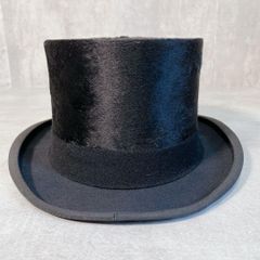 昭和初期 シルク ハットCHRISTYS LONDON 二段革ケース付き レトロ