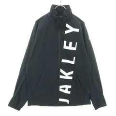 OAKLEY オークリー プリント 長袖 トラックジャケット M ブラック ジャージ メンズ 古着